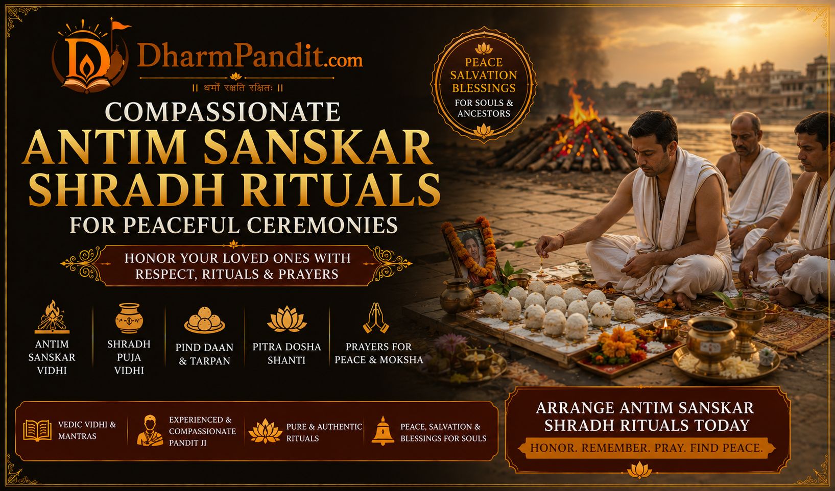 Compassionate Antim Sanskar Shradh Rituals for Peaceful Ceremonies DharmPandit