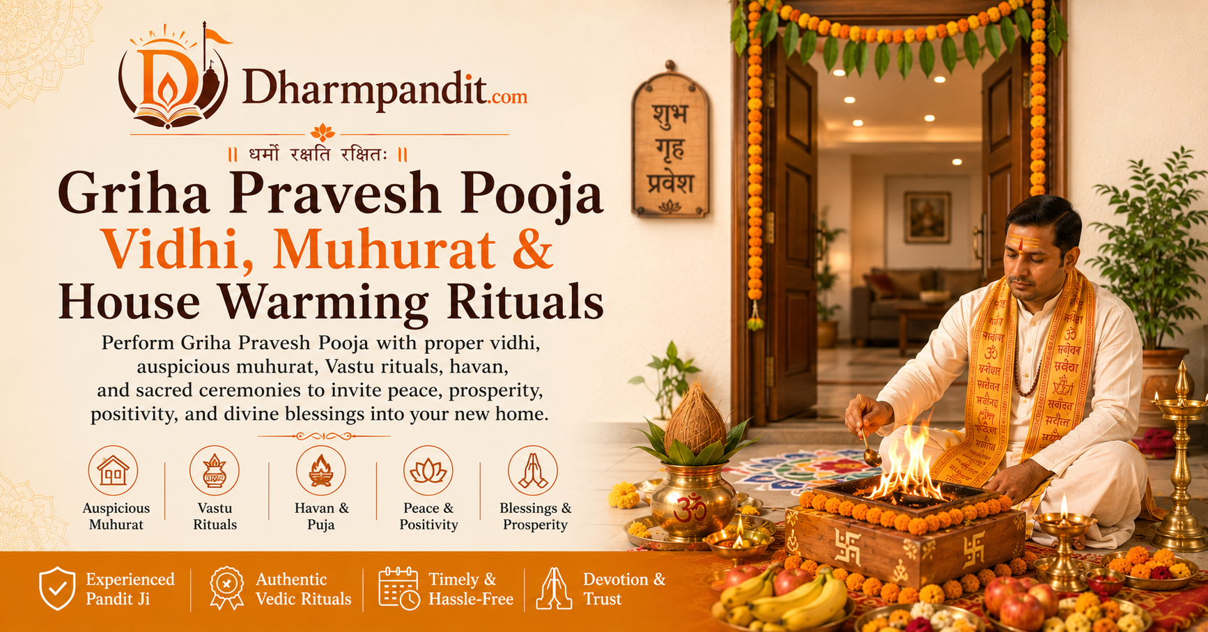 Griha Pravesh Pooja – Book 500+ Trusted & Verified Pandit Ji in Noida & Delhi NCR